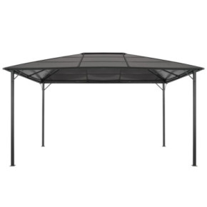 Pavilion Grădină Negru 4x3m | Acoperiș Policarbonat | Livrare Gratuită 2