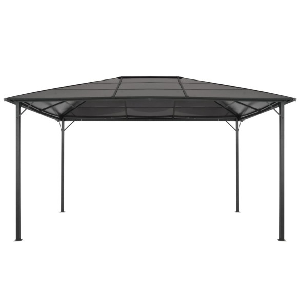 Pavilion Grădină Negru 4x3m | Acoperiș Policarbonat | Livrare Gratuită