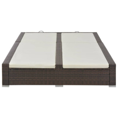 Șezlong Dublu Ratan - Comandă cu Livrare Gratuită