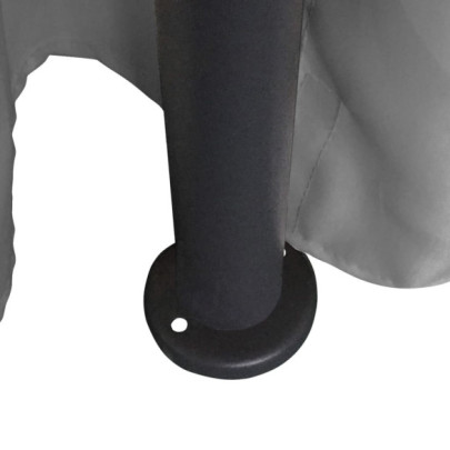 Pavilion Rotund cu Perdele Antracit 3,5x2,7 m | Rezistent la UV