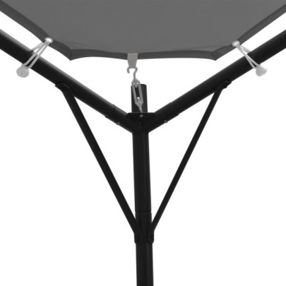 Pavilion Antracit 4x4m - Cort Exterior Rezistent la UV