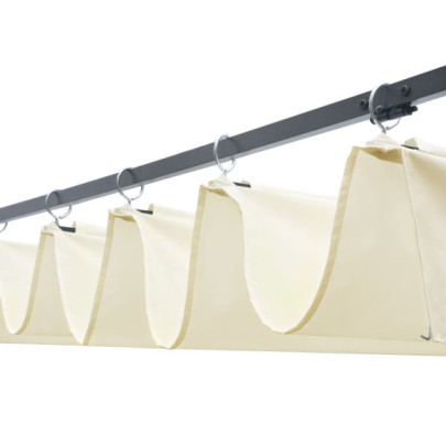 Pavilion Gradina 3x3m - Acoperis Culisant - Maro Crem