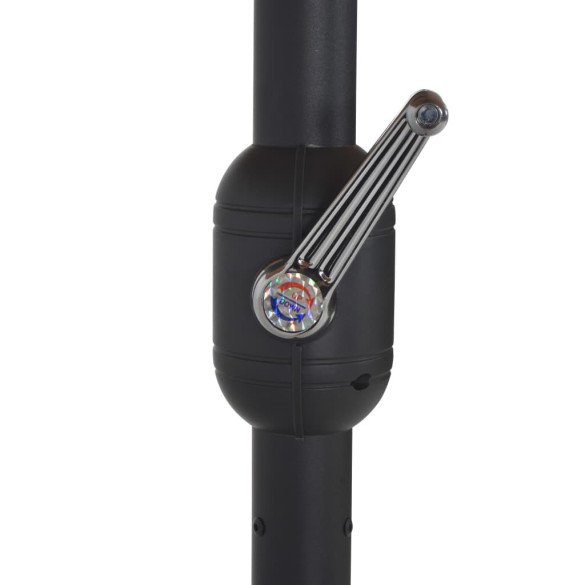 Umbrelă exterior gri taupe cu aluminiu | Protecție UV | Livrare gratuită