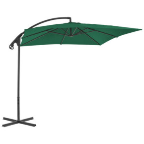 Umbrelă Grădină Consolă Oțel Verde 250x250 cm - Livrare Gratuită 2