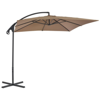 Umbrelă în consolă cu stâlp din oțel - 250x250 cm | Livrare gratuită