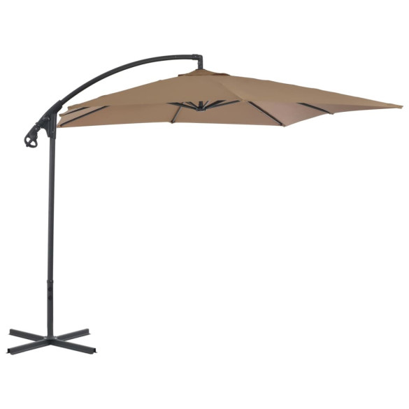 Umbrelă în consolă cu stâlp din oțel - 250x250 cm | Livrare gratuită