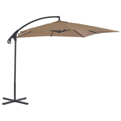 Umbrelă în consolă cu stâlp din oțel - 250x250 cm | Livrare gratuită
