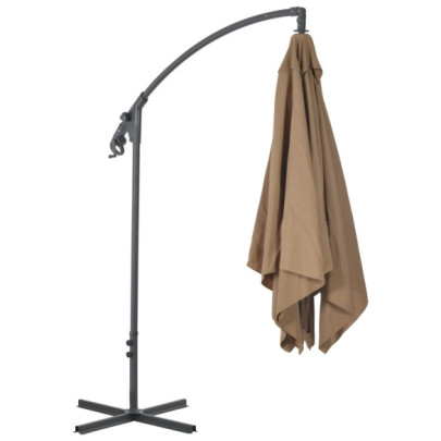 Umbrelă în consolă cu stâlp din oțel - 250x250 cm | Livrare gratuită
