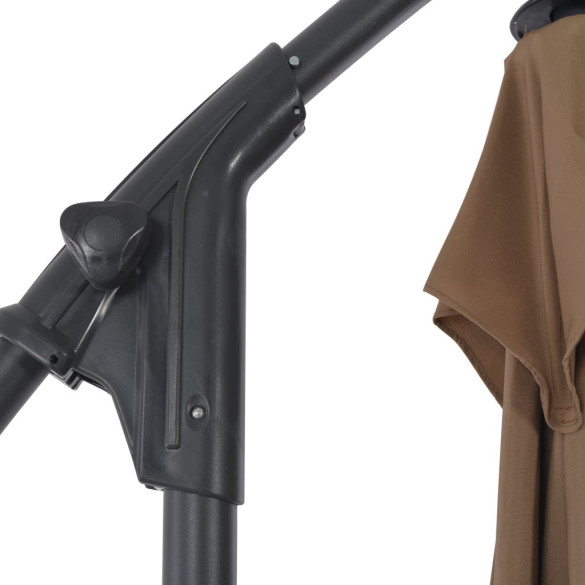 Umbrelă în consolă cu stâlp din oțel - 250x250 cm | Livrare gratuită