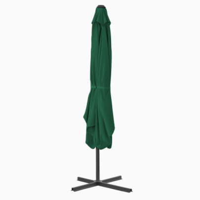 Umbrelă de soare rotativă 360° - Verde, 250x250 cm