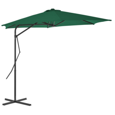 Umbrelă de soare rotativă 300 cm - Verde | Livrare gratuită