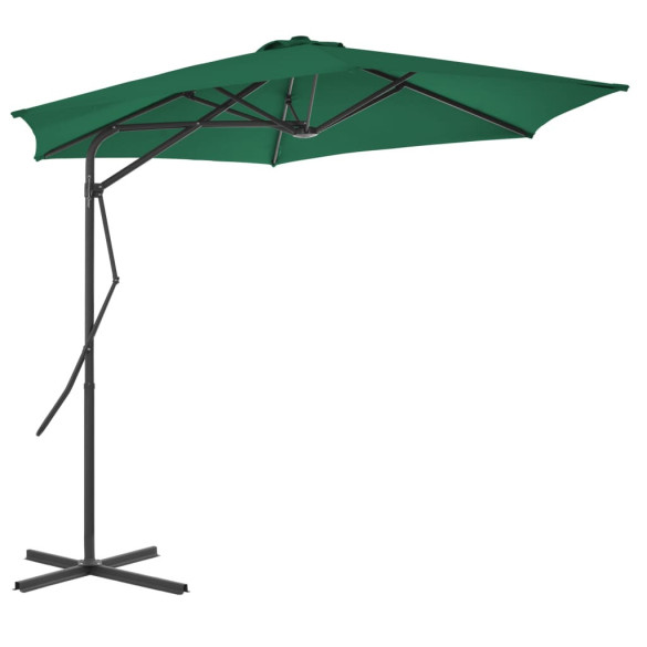 Umbrelă de soare rotativă 300 cm - Verde | Livrare gratuită