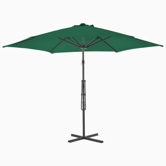 Umbrelă de soare rotativă 300 cm - Verde | Livrare gratuită