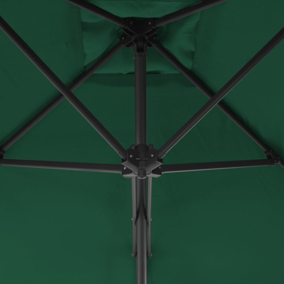 Umbrelă de soare rotativă 300 cm - Verde | Livrare gratuită