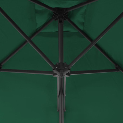 Umbrelă de soare rotativă 300 cm - Verde | Livrare gratuită