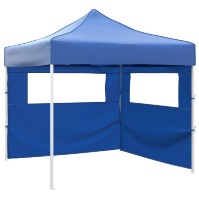 Cort pliabil cu 2 pereți - albastru - 3 x 3 m