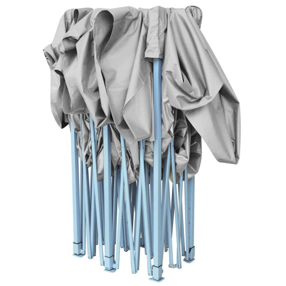 Cort pliabil antracit 3x6m - Rezistent la UV și apă