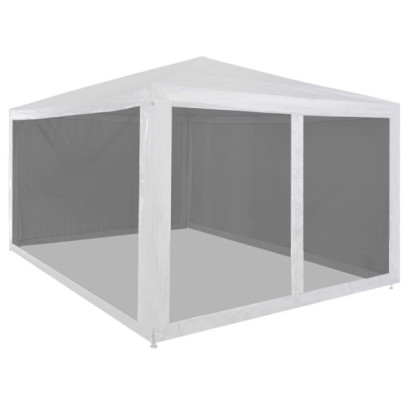Cort de petrecere cu 4 pereți din plasă - 4 x 3 m