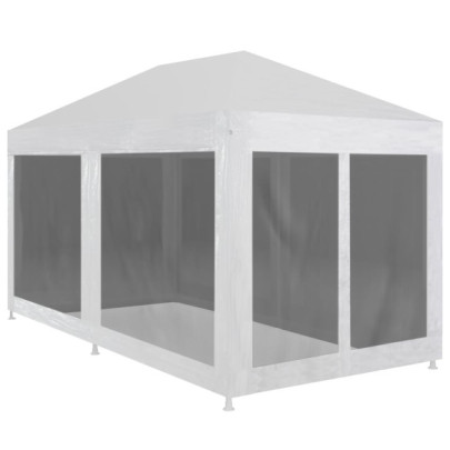 Cort de petrecere cu 6 pereți din plasă - 6 x 3 m