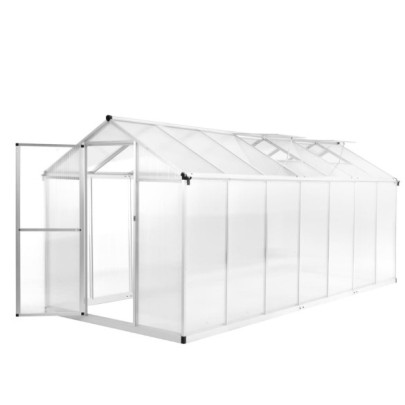Seră - 15,6 m³ - 421x190x195 cm - aluminiu