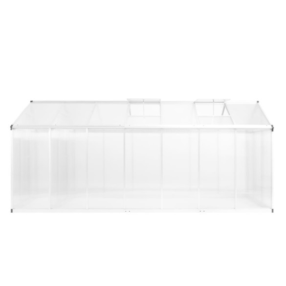 Seră Aluminiu 15,6 m³ cu Policarbonat | Livrare Gratuită Seră Aluminiu 15,6 m³ cu Policarbonat | Livrare Gratuită