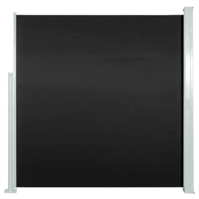 Copertină Laterală Retractabilă - Negru 140x300 cm | Livrare Gratuită