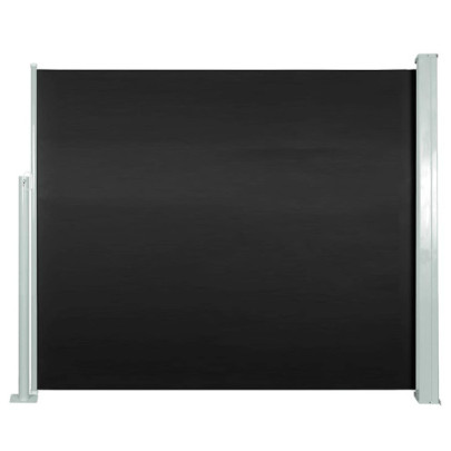 Copertină Laterală Retractabilă - Negru 120x300 cm | Livrare Gratuită