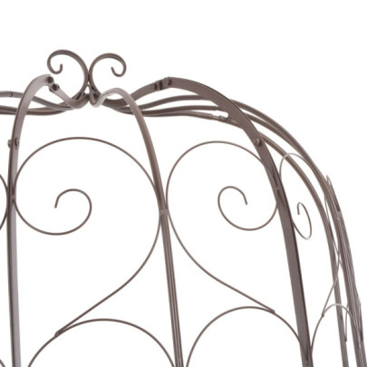 Bancă Grădină Vintage Alb - Fier Forjat - Livrare Gratuită