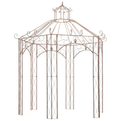 Pavilion de grădină - maro antichizat - 3 m - fier