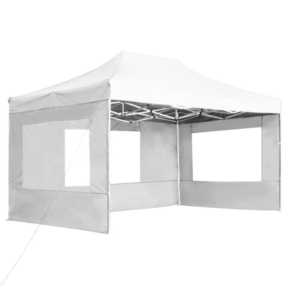 Cort Pliabil pentru Petreceri - 4,5x3m, Alb, Aluminiu