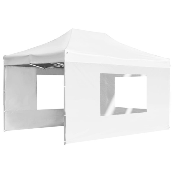 Cort Pliabil pentru Petreceri - 4,5x3m, Alb, Aluminiu
