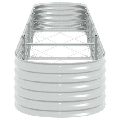 Strat Înălțat Grădină Oțel Galvanizat 400x80x44 cm - Livrare Gratuită