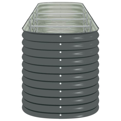 Strat Înălțat Grădină Gri - Oțel Galvanizat Rezistent