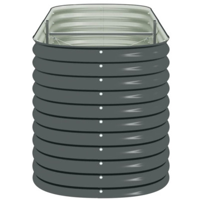 Strat Înălțat Grădină Gri - Oțel Galvanizat Rezistent