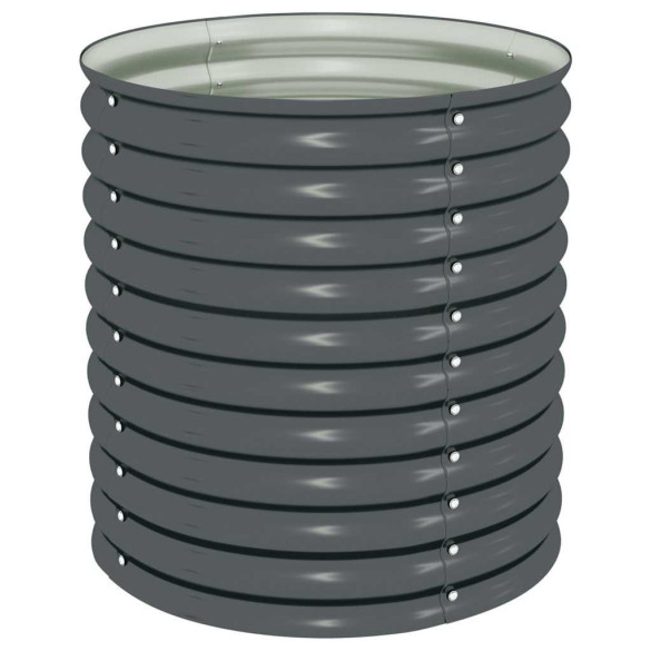 Strat Înălțat Grădină Gri - Oțel Galvanizat 80x80x81 cm