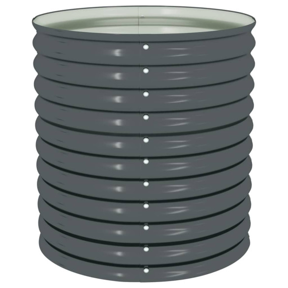 Strat Înălțat Grădină Gri - Oțel Galvanizat 80x80x81 cm