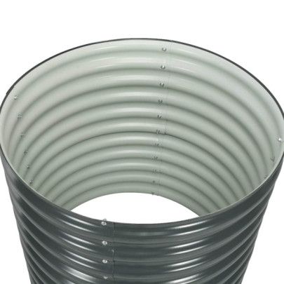 Strat Înălțat Grădină Gri - Oțel Galvanizat 80x80x81 cm