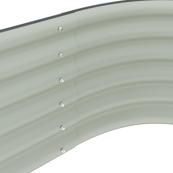 Strat Înălțat Grădină Gri - Oțel Galvanizat Rezistent