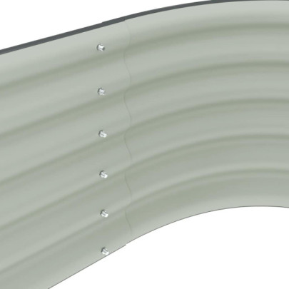 Strat Înălțat Grădină Gri - Oțel Galvanizat | Livrare Gratuită