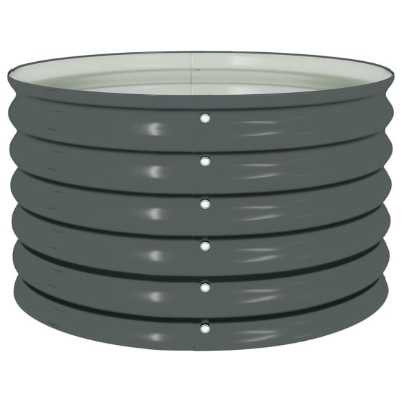 Strat Înălțat Grădină Gri - Oțel Galvanizat 80x80x44 cm