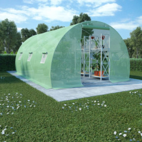 Seră Grădină 4.5x3m - Oțel Galvanizat, 6 Ferestre
