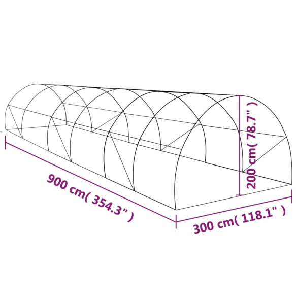 Seră Grădinărit 27m² - Oțel Galvanizat, Livrare Gratuită Seră Grădinărit 27m² - Oțel Galvanizat, Livrare Gratuită