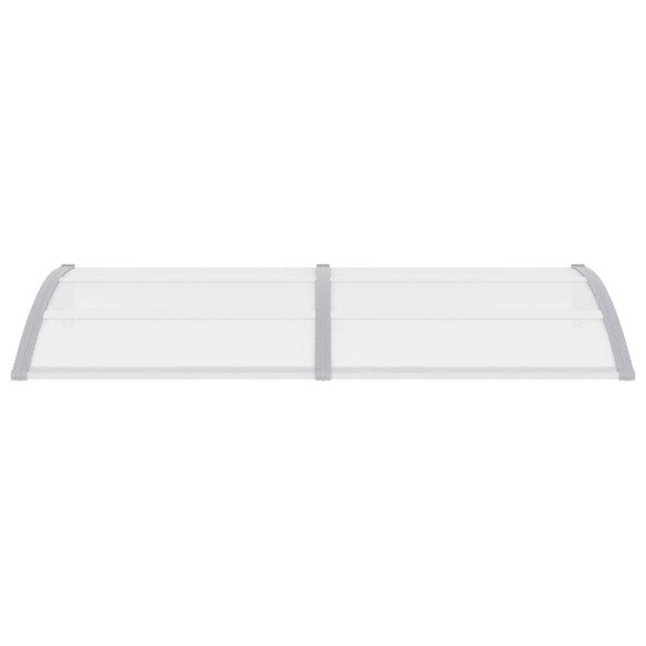 Copertină Ușă Gri Policarbonat | 200x100 cm | Livrare Gratuită