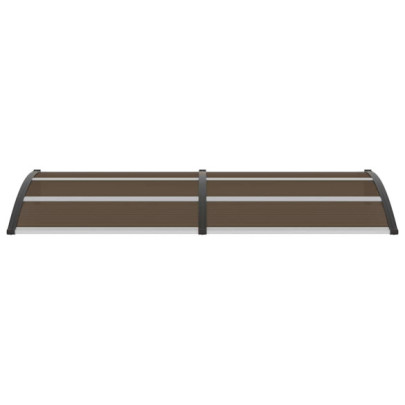 Copertină de Ușă Policarbonat - Negru - 240x100 cm