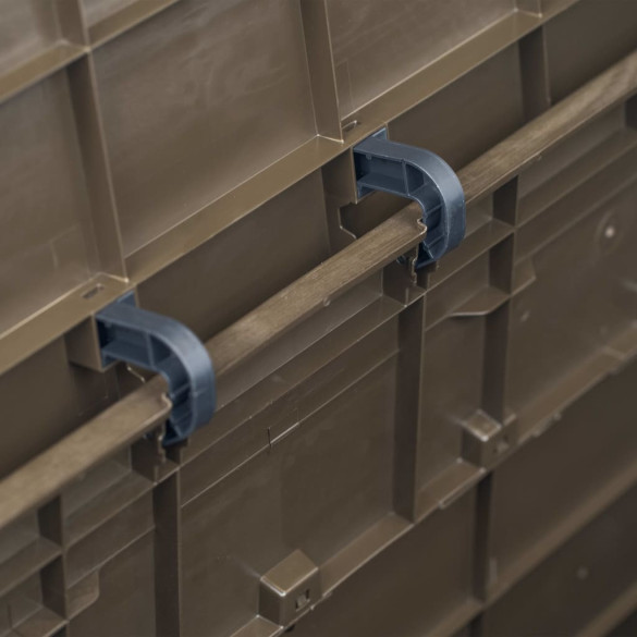 Ladă Depozitare Grădină 280L - Maro, Rezistentă