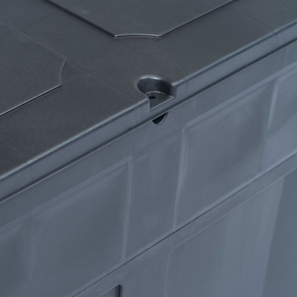 Ladă Depozitare Grădină 320L Negru - Spațioasă și Rezistentă