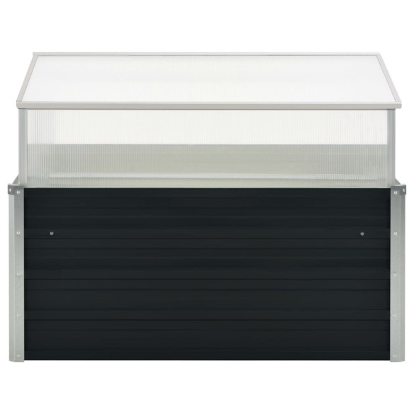 Seră Grădină Antracit 100x100x77 cm - Oțel Galvanizat