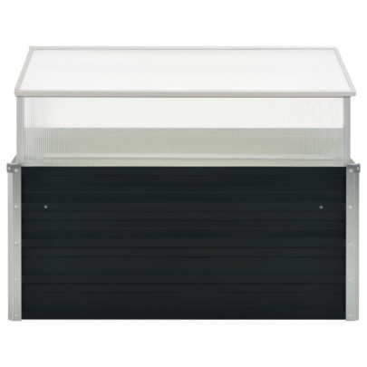 Seră Grădină Antracit 100x100x77 cm - Oțel Galvanizat