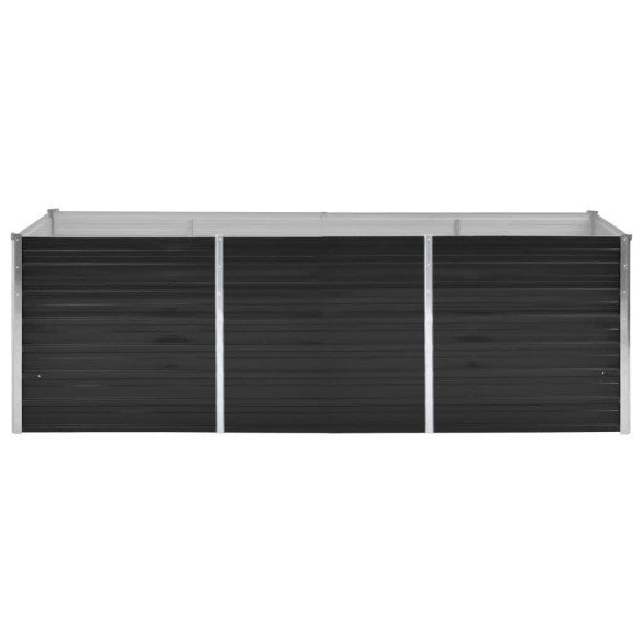 Strat Înălțat Grădină Antracit 240x80x77 cm - Oțel Galvanizat