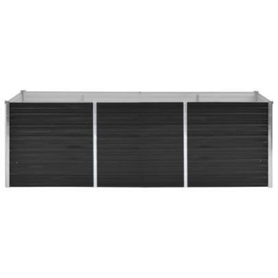 Strat Înălțat Grădină Antracit 240x80x77 cm - Oțel Galvanizat